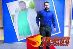 美国胖男子减肥178公斤曾被自己倒影吓到