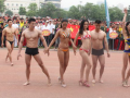 陕西大学生运动会开幕式的健美健身表演